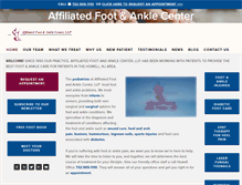 Tablet Screenshot of footdoctorsnj.com